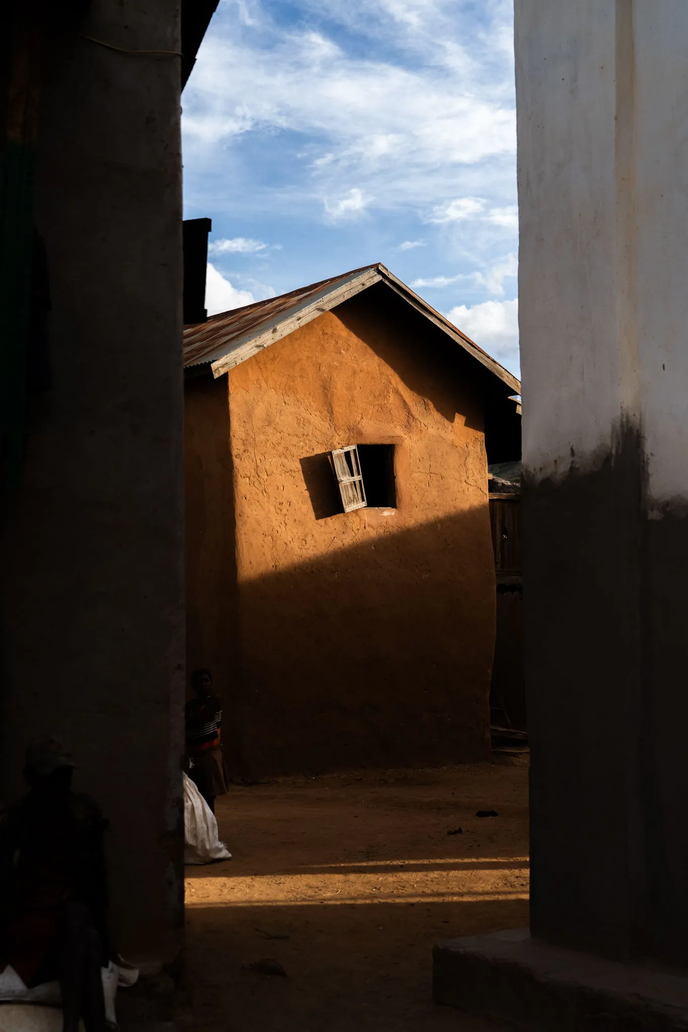 Late afternoon between the houses in the southern highlands, Madagascar