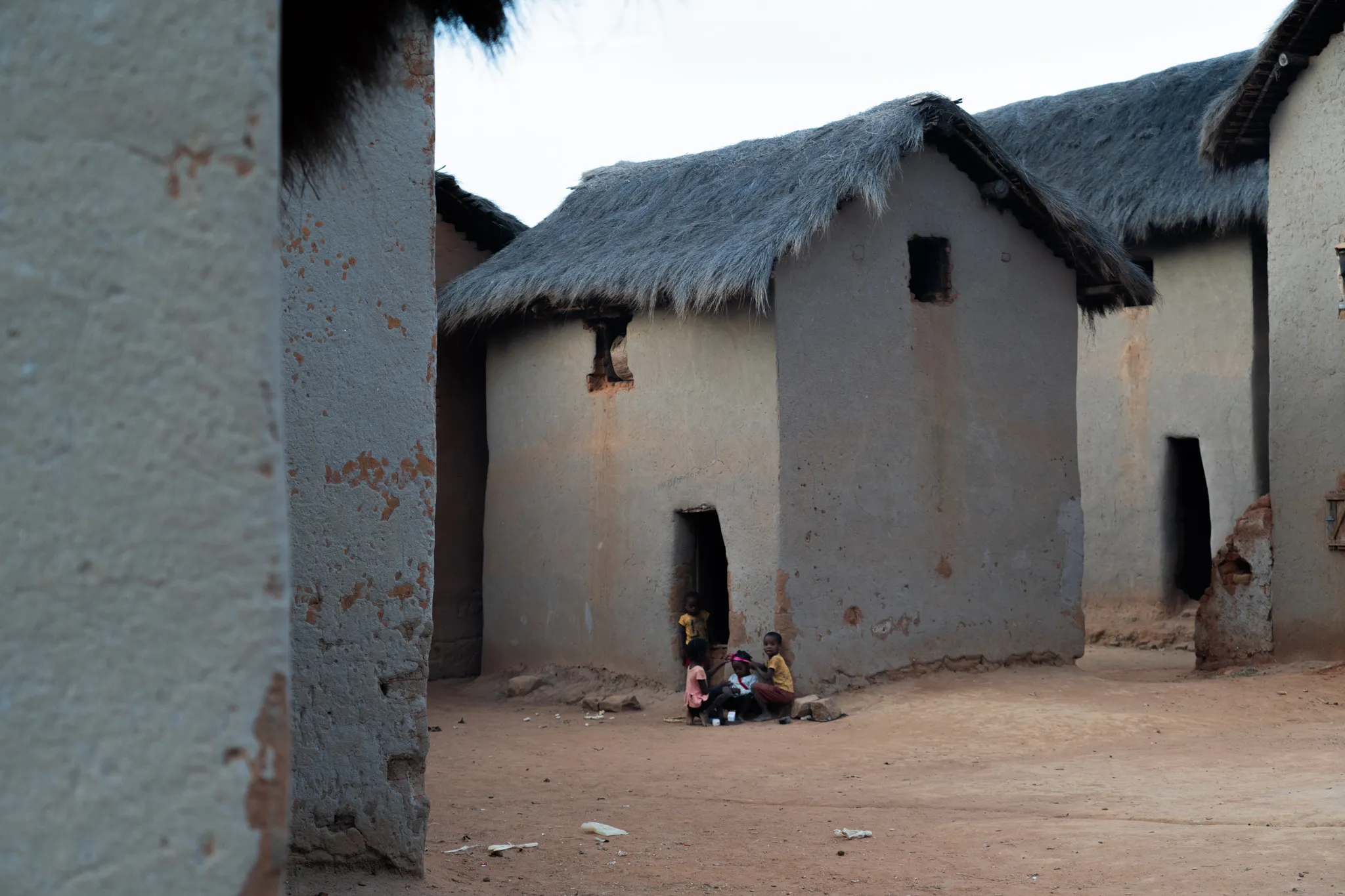 Shaded homes in the southern highlands, Madagascar